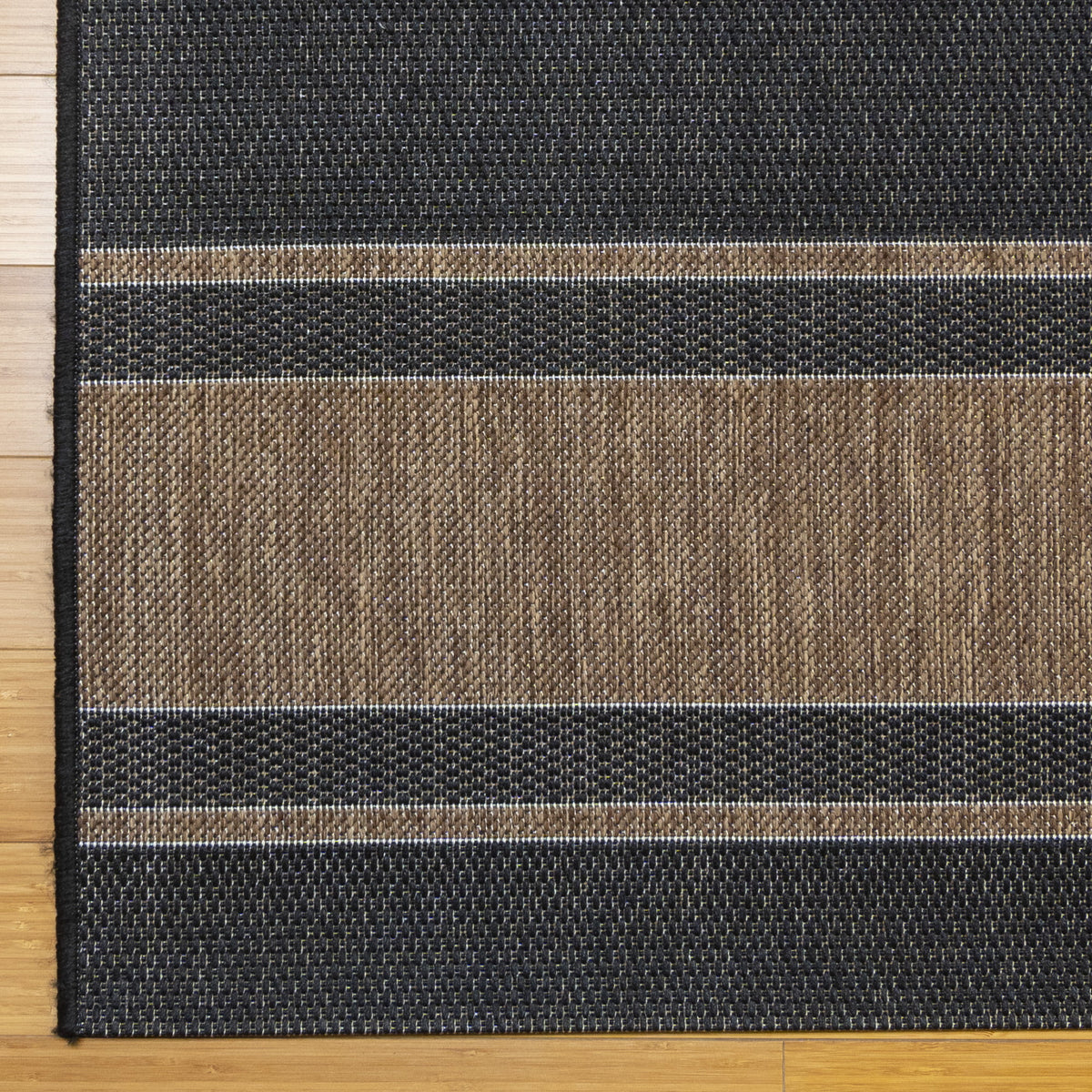Modern Striped 8x10 Outdoor Area Rug T8442