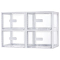 4 Pack 13QT Clear Stackable Storage Drawers E86070