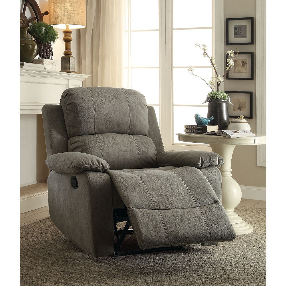 Gray Microfiber Recliner O60746