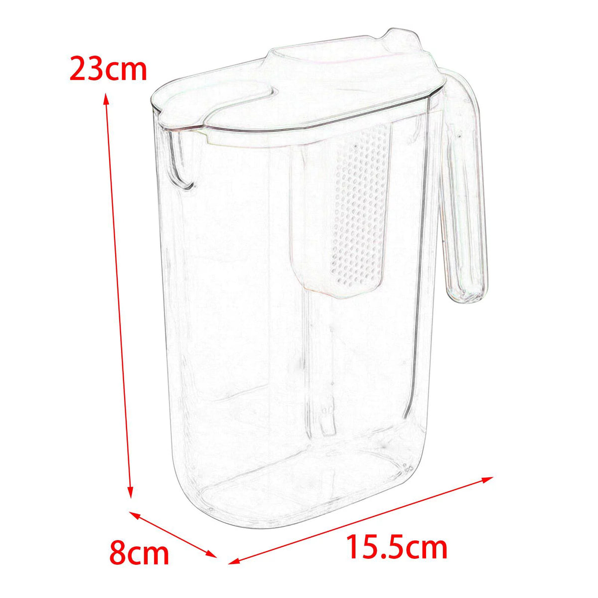 Black Ice Tea Maker Beverage Pitcher with 4 Cups M13740