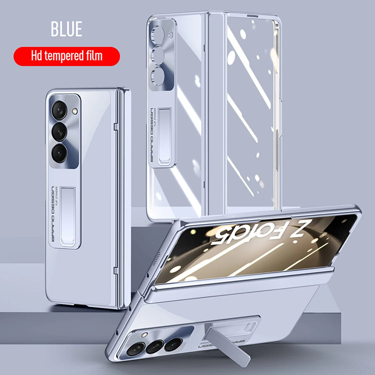 Samsung Galaxy Z Fold 5 Case with Kickstand Blue C48072