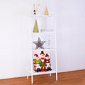 4 Tiers Bookshelf Ivory White M8484