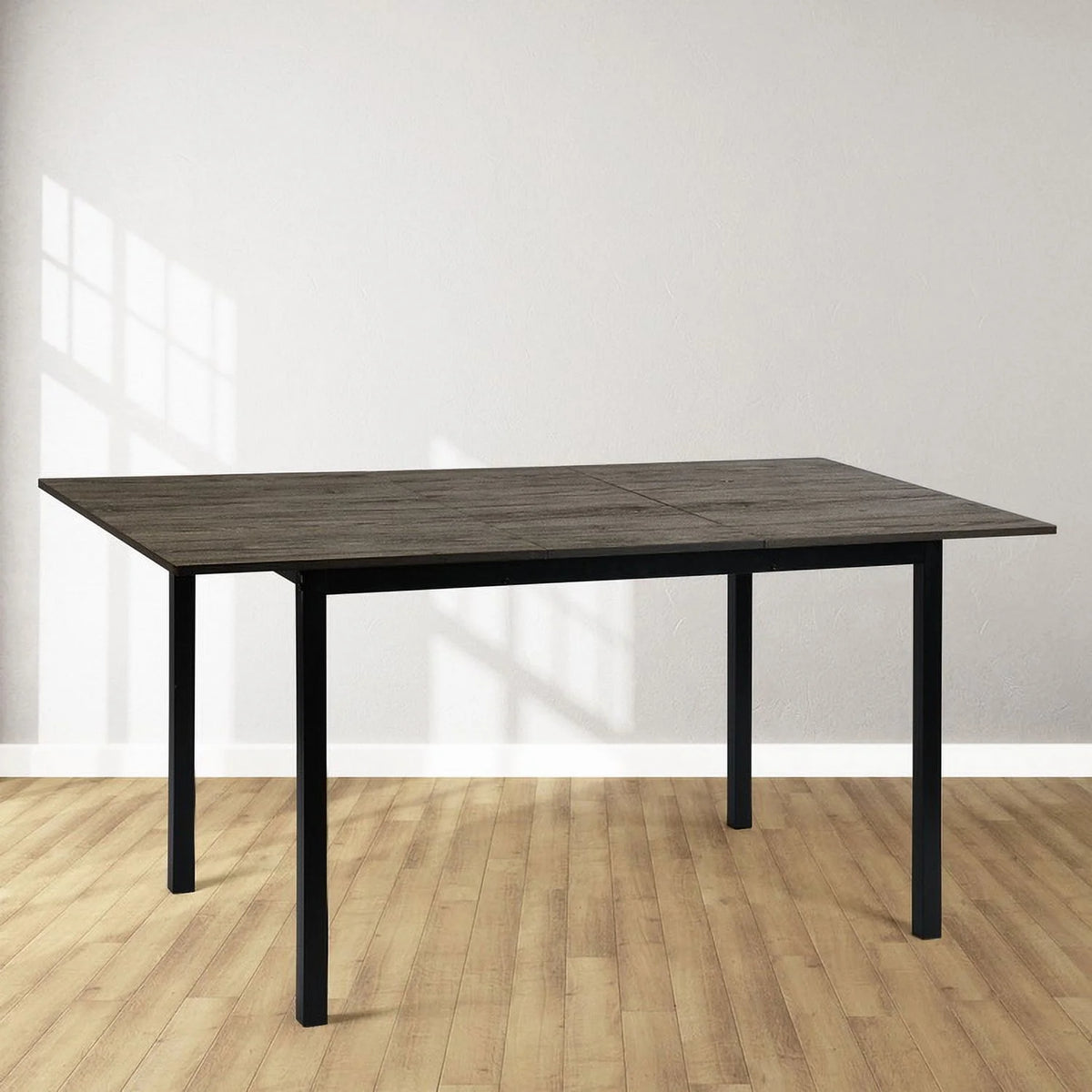 63" Extendable Dining Table with Self-Storing Leaf H1832