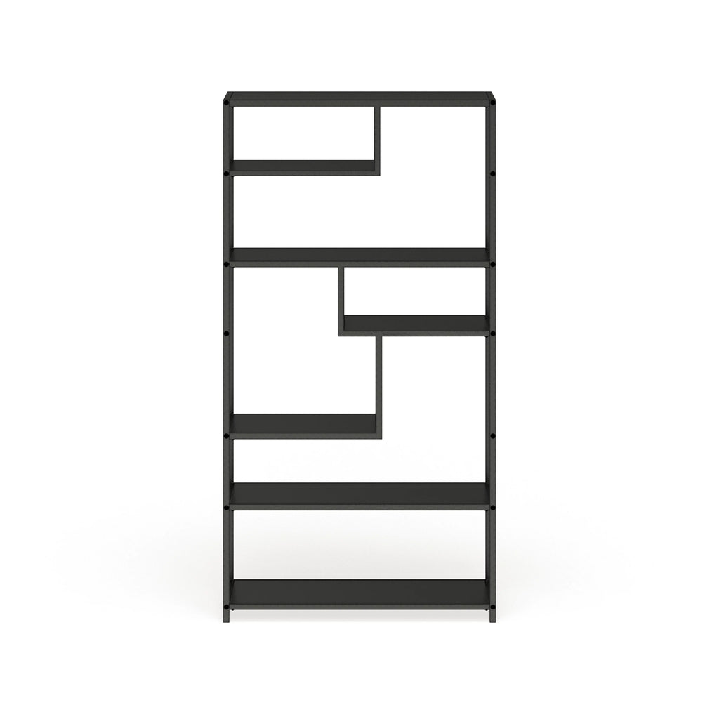 Grey Metal 6-Shelf Bookshelf A43225