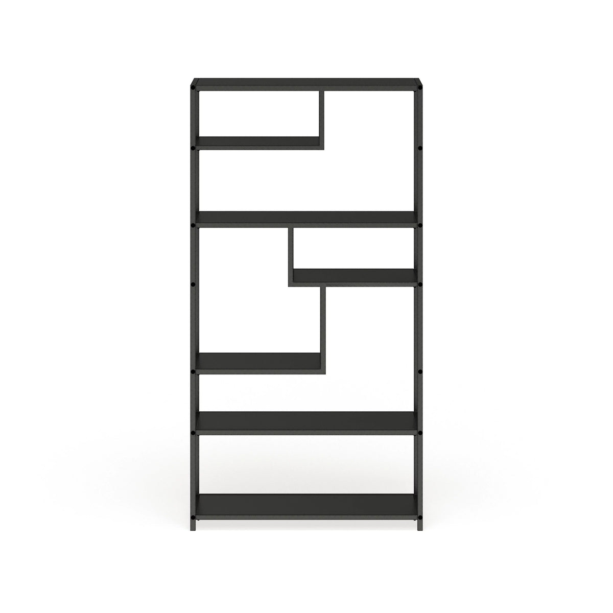 Grey Metal 6-Shelf Bookshelf A43225