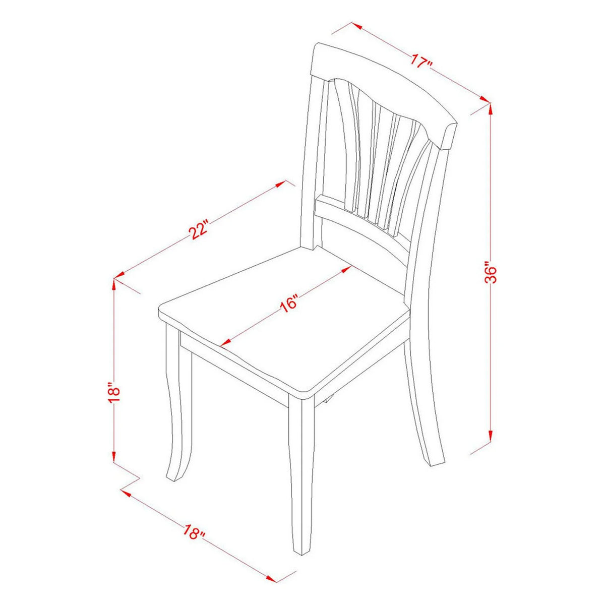 3 Pc Drop Leaf Dinette Set with 2 Wooden Dining Chairs G464411