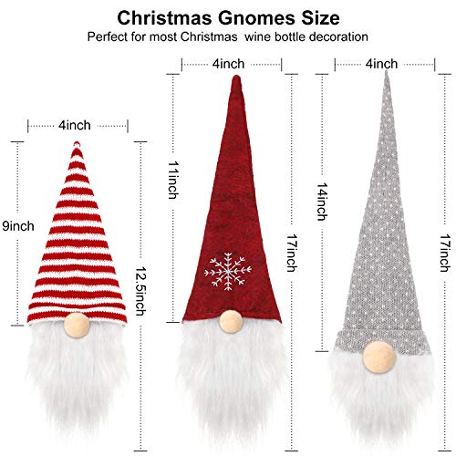 9 Pieces Christmas Wine Bottle Topper Cover I402016