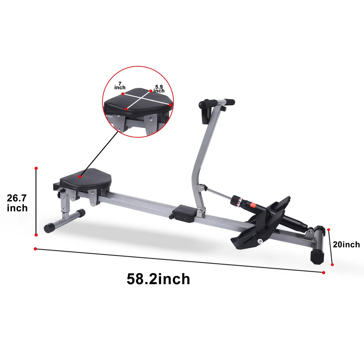Water Rowing Machine 335LB Weight Capacity V667