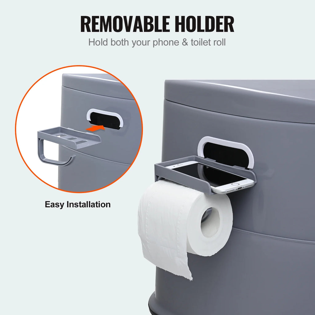 Portable Camping Toilet with Lid Q163264