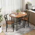 3-Piece Wooden Dining Table Set with 2 Chairs Z24763