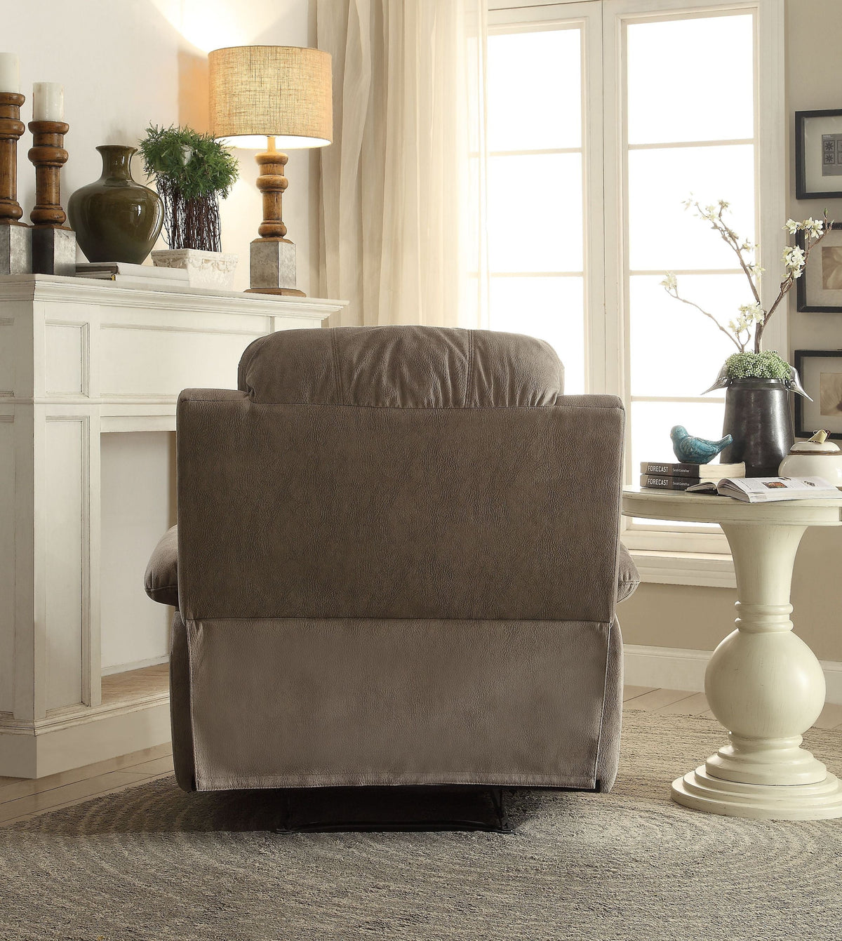 Gray Microfiber Recliner O60746