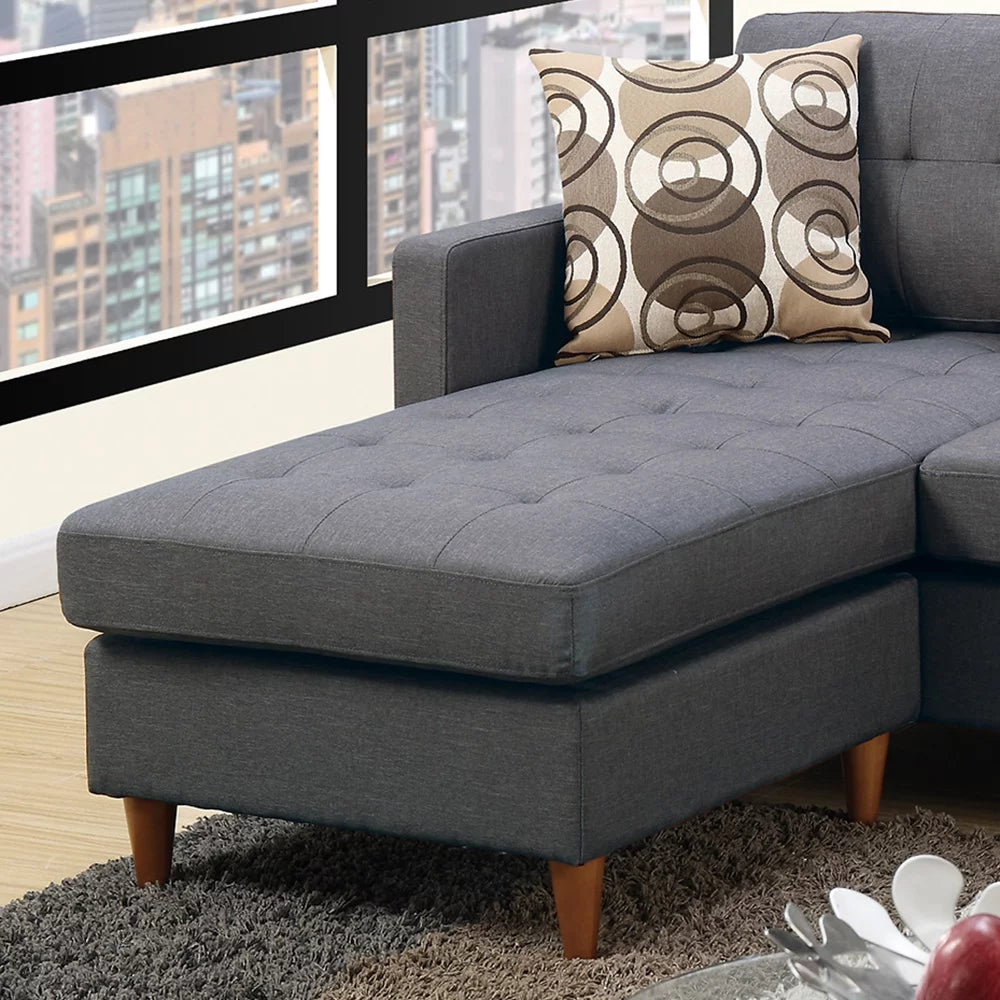 Blue Grey 2 Piece Sectional Sofa L45421