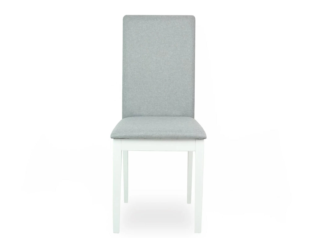 5 Pc Dining Table and 4 Side Chairs Solid Wood White Y725