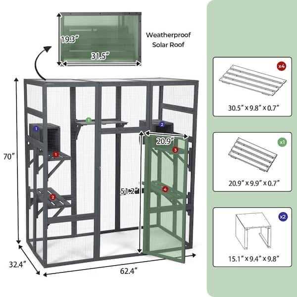 Large Catio Cat Enclosure Playpen N92695