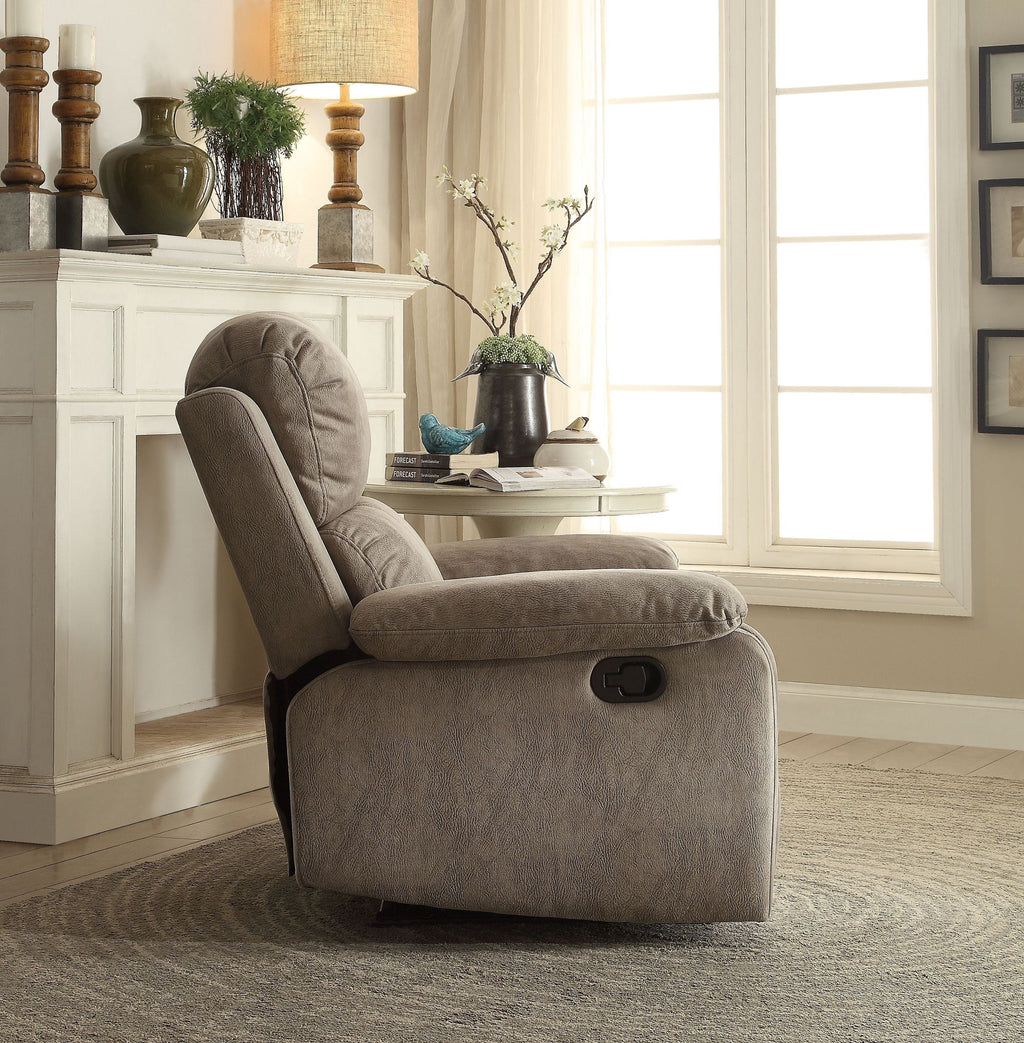 Gray Microfiber Recliner O60746