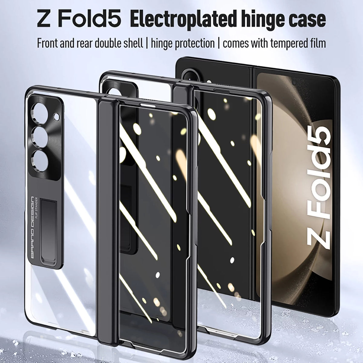 Samsung Galaxy Z Fold 5 Case with Kickstand Blue C48072