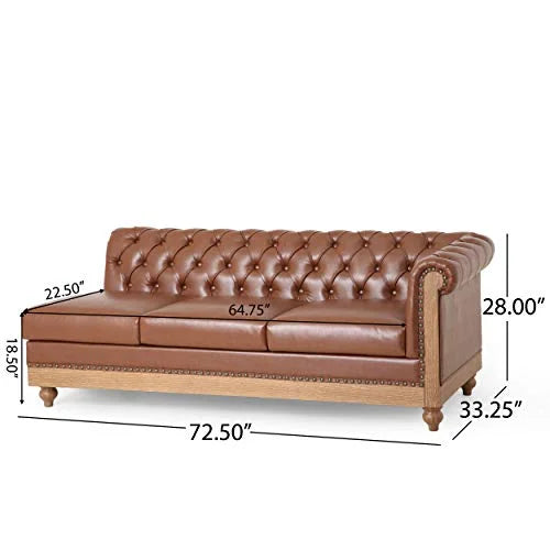 Cognac Brown Natural Sectional K757015