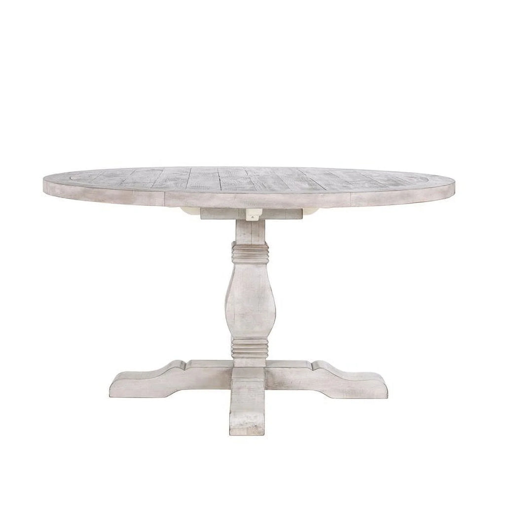 55" Round Solid Pine Wood Dining Table J916375