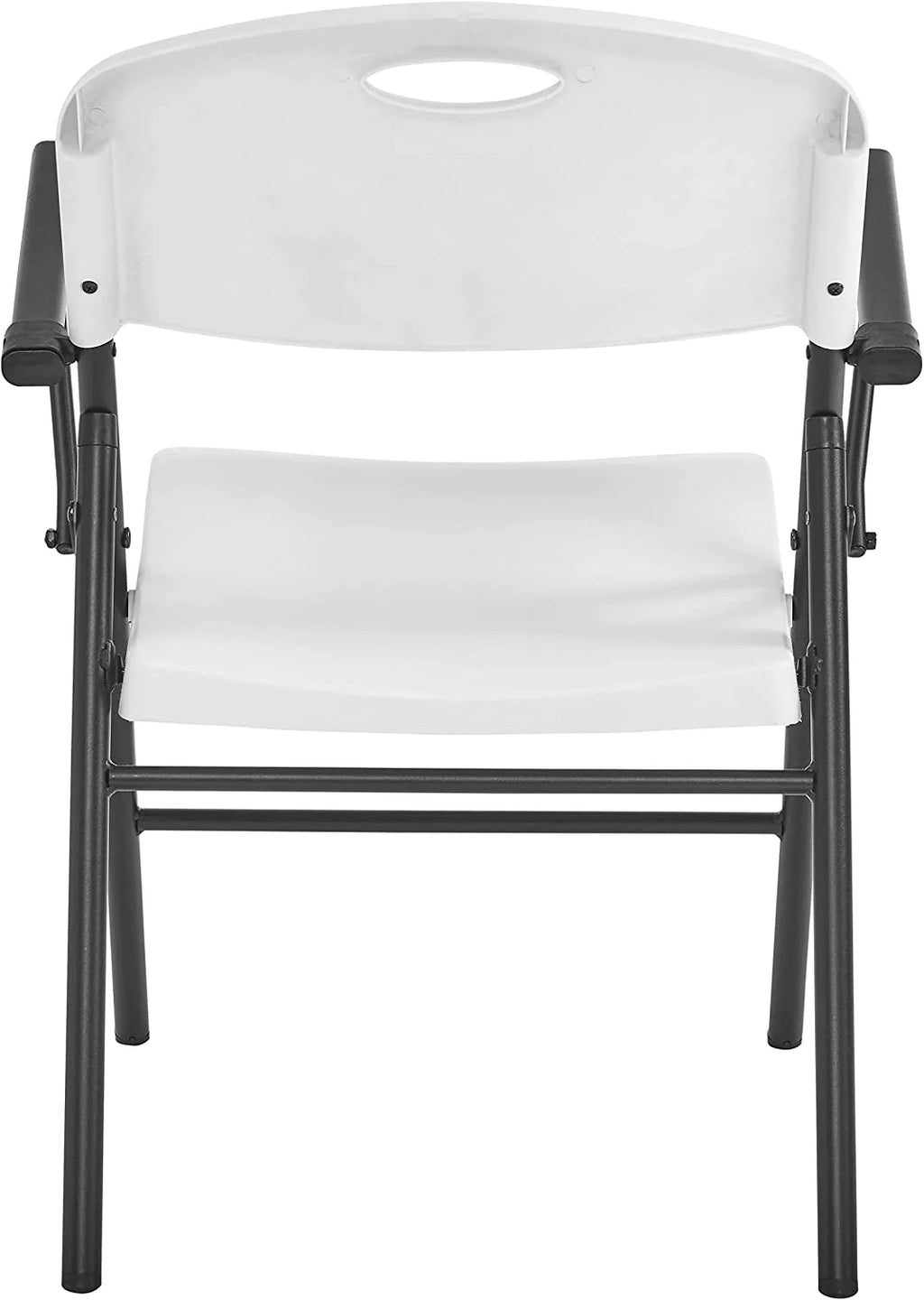 White 4pc Pack Plastic Folding Chair with Armrest F47700