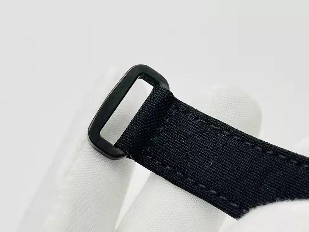 Skeleton Dial Black Bezel Black Canvas Strap F426