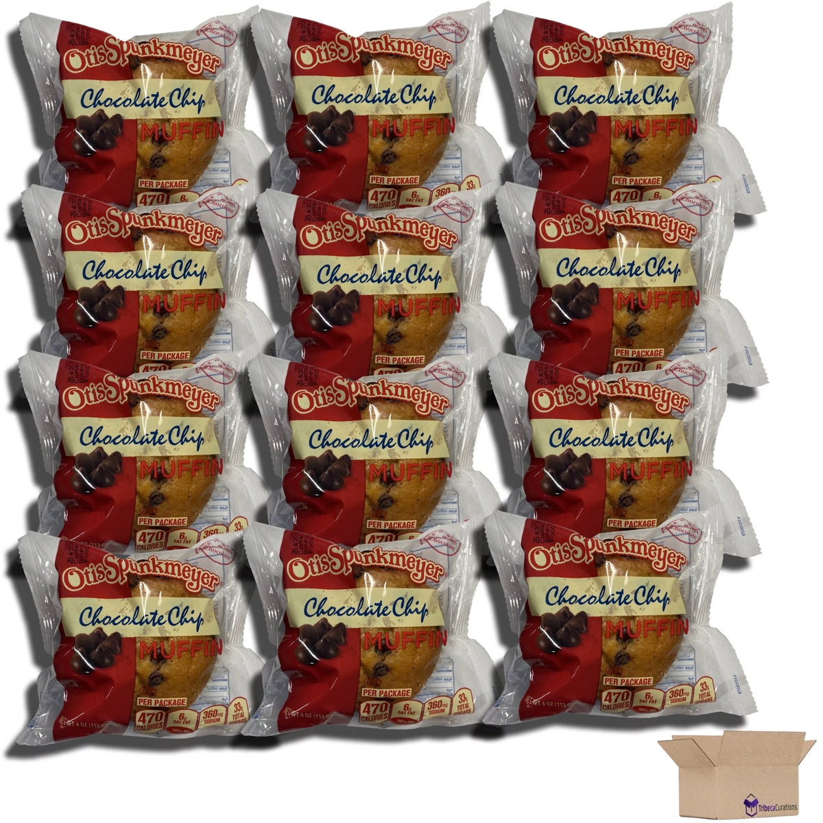 Individually Wrapped Chocolate Chip Muffins 4 Ounce Pack of 12 P233686