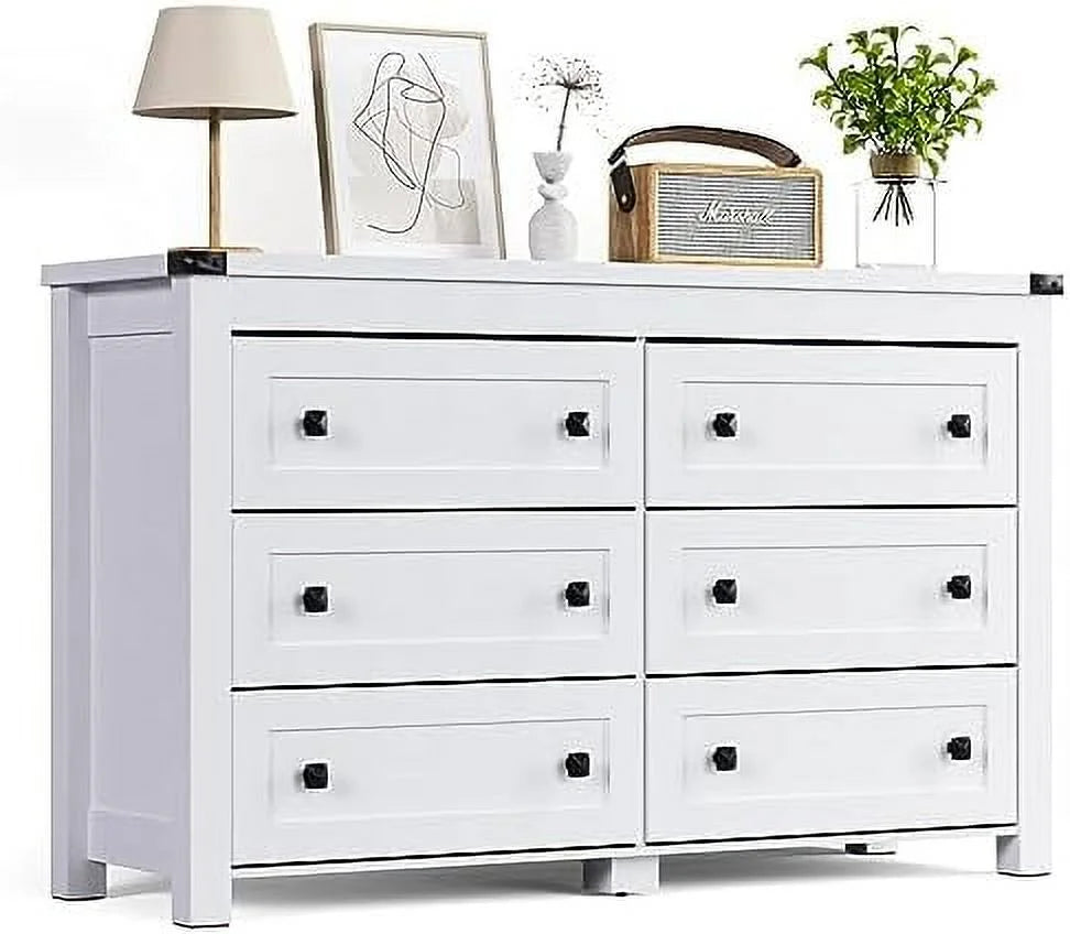 6 Drawer Wood Dresser R6377