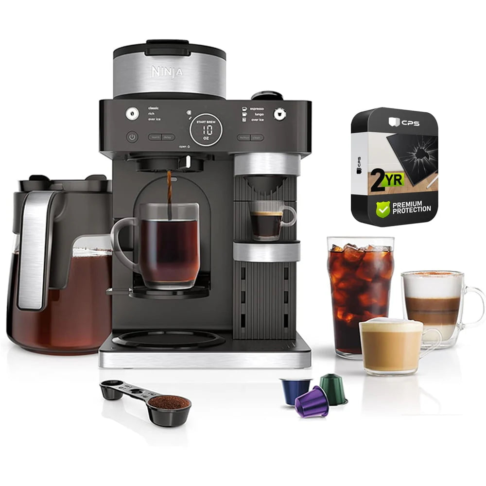 Black and Stainless Steel Espresso & Coffee System D466
