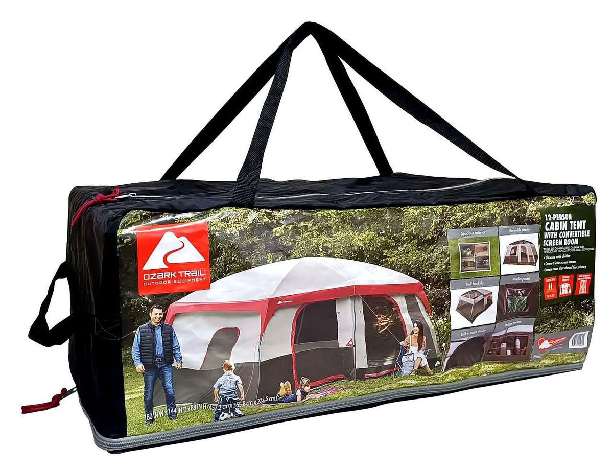 12-Person Cabin Tent with Convertible Screen Room X4494