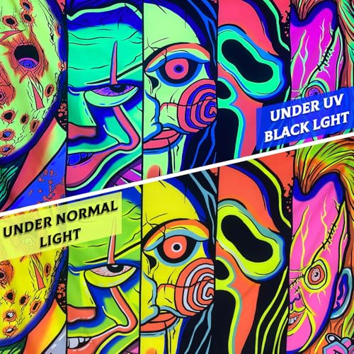 Blacklight UV Reactive Glow in The Dark Tapestry 70" x 90" O900