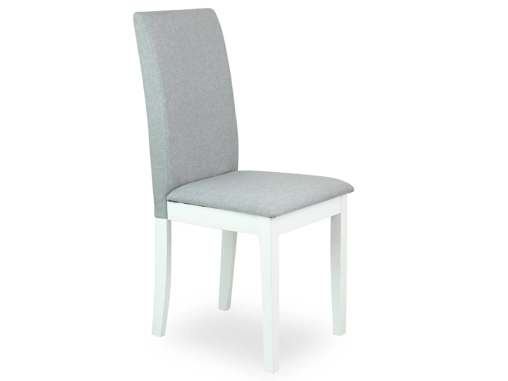 5 Pc Dining Table and 4 Side Chairs Solid Wood White Y725