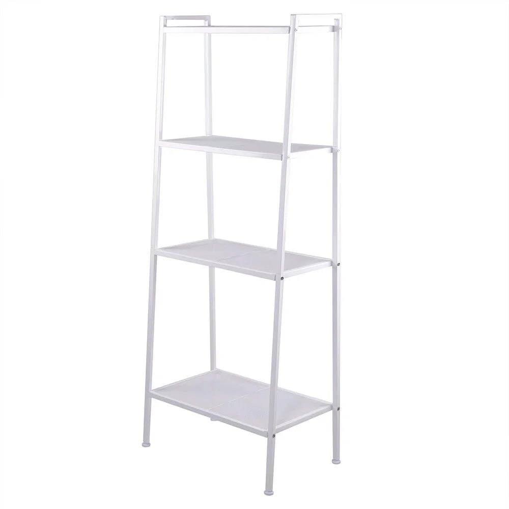 4 Tiers Bookshelf Ivory White M8484