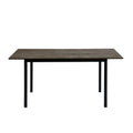 63" Extendable Dining Table with Self-Storing Leaf H1832