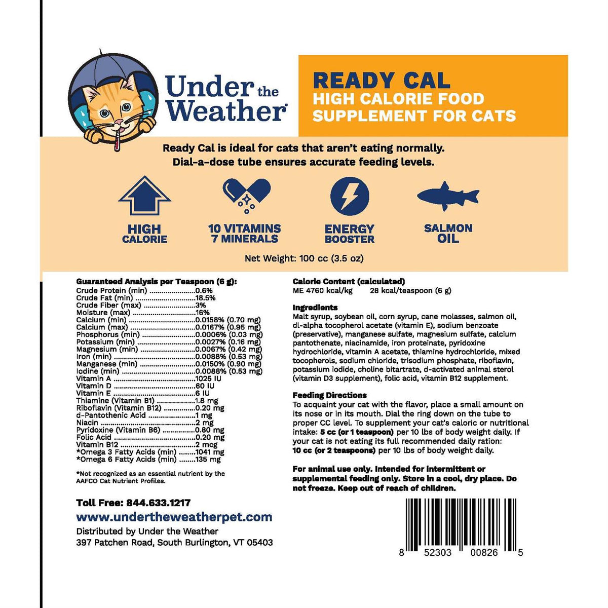 High Calorie Cat Supplement D3879