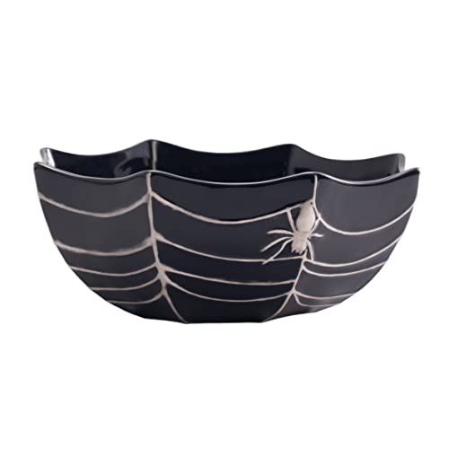 Black Ceramic Serving Bowl Z408656