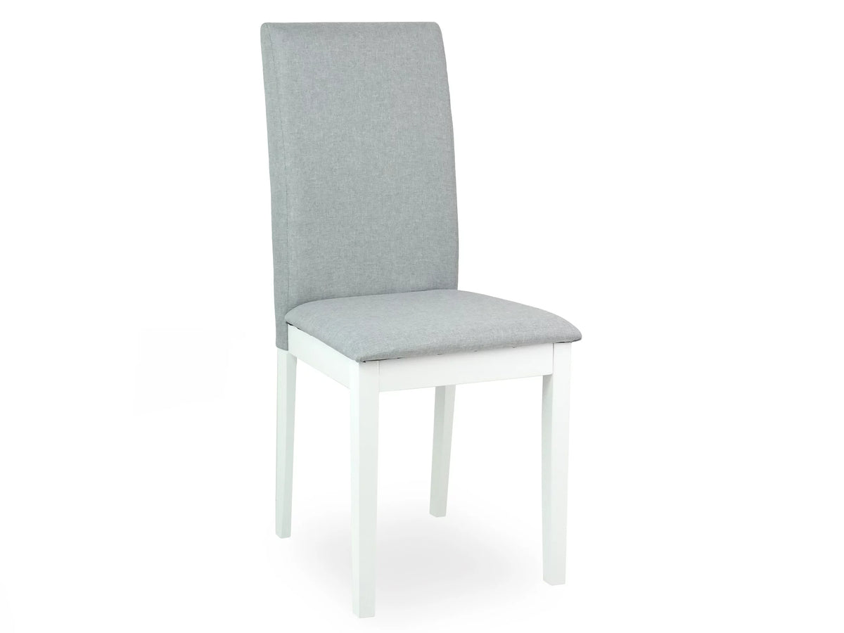 5 Pc Dining Table and 4 Side Chairs Solid Wood White Y725