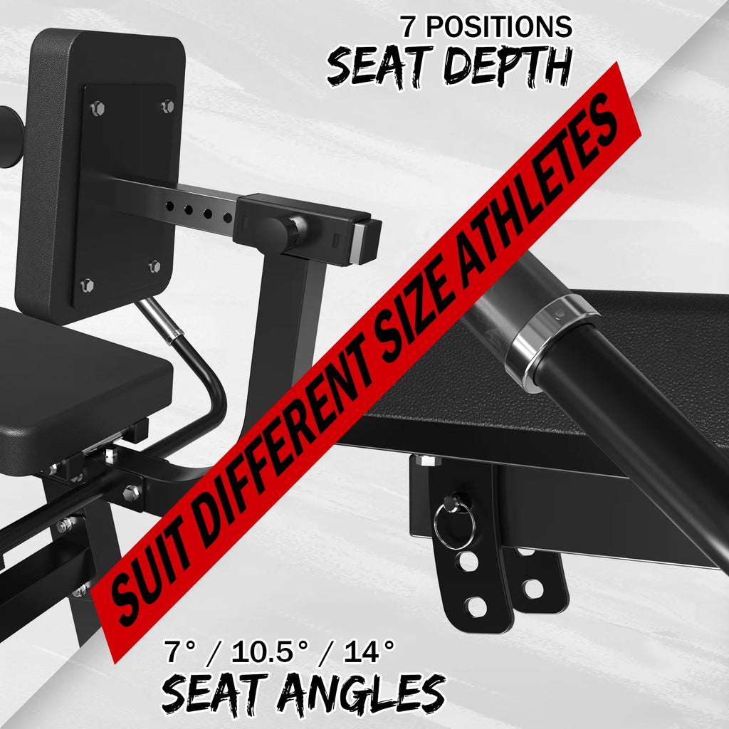 Adjustable Plate Loaded Leg Extension and Curl Machine V9907