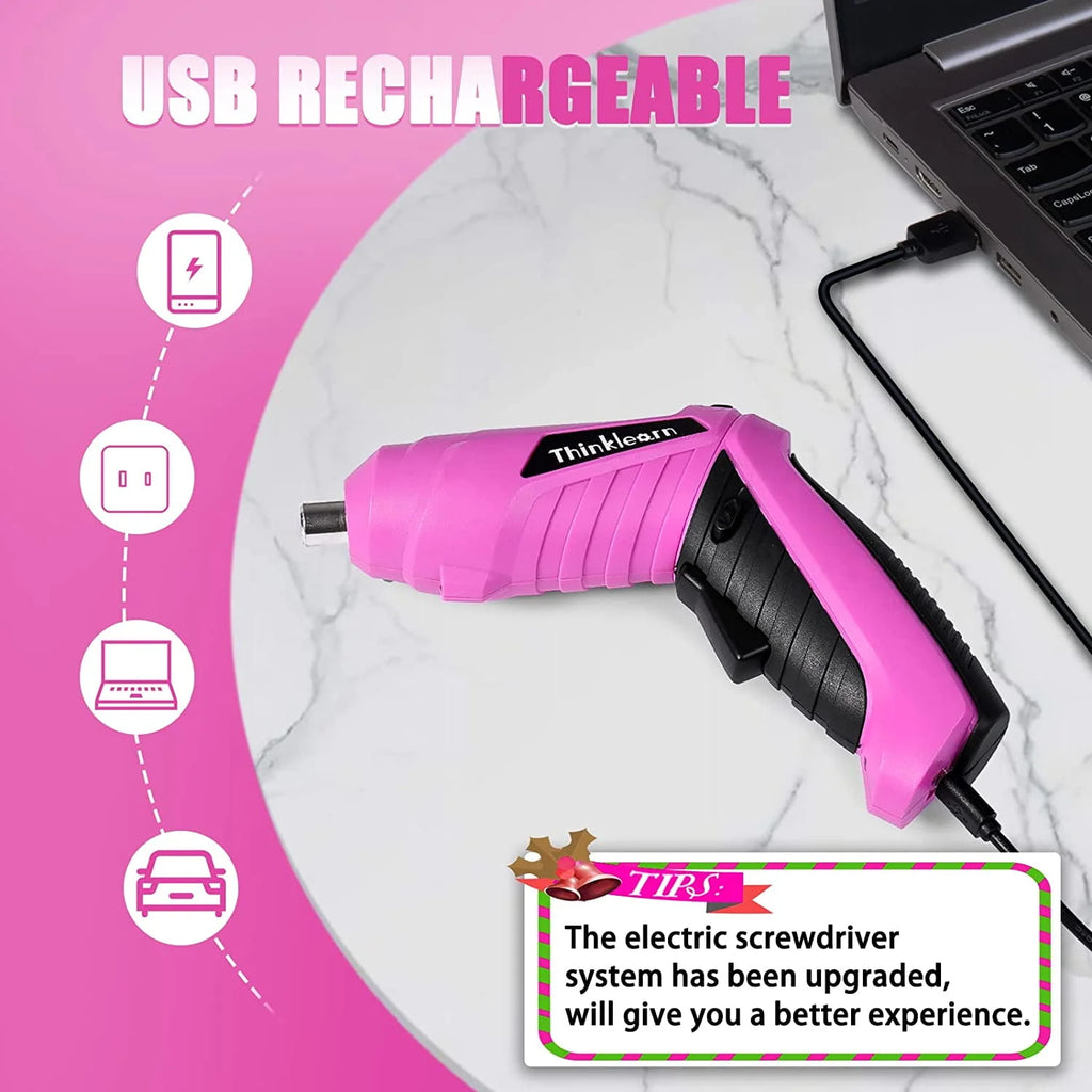 Pink Tool Kit with 20V Cordless Drill R149