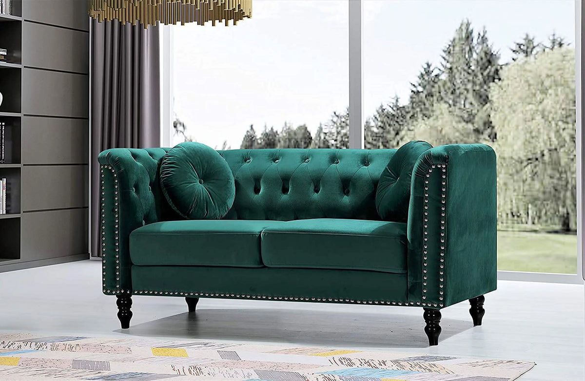 Green Loveseat R45991