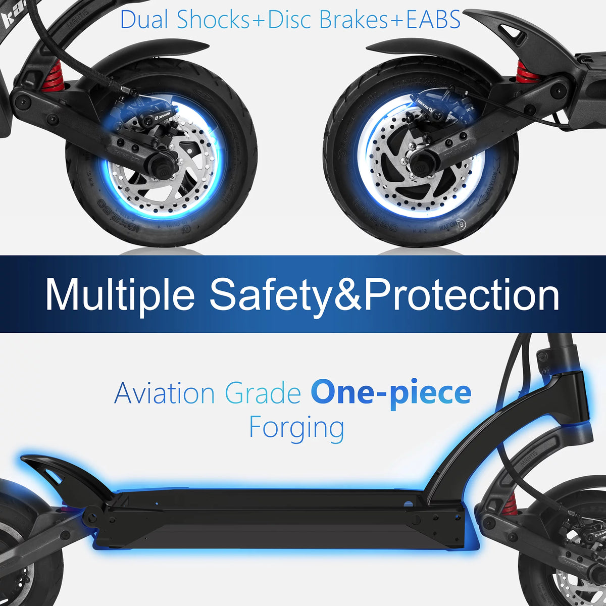 Electric Scooter with 25 Miles Range, 19 MPH, 500W, 10 inch Wheels E460