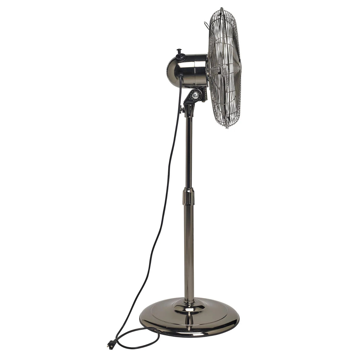 49" Black Adjustable Height Standing Floor Fan H847616