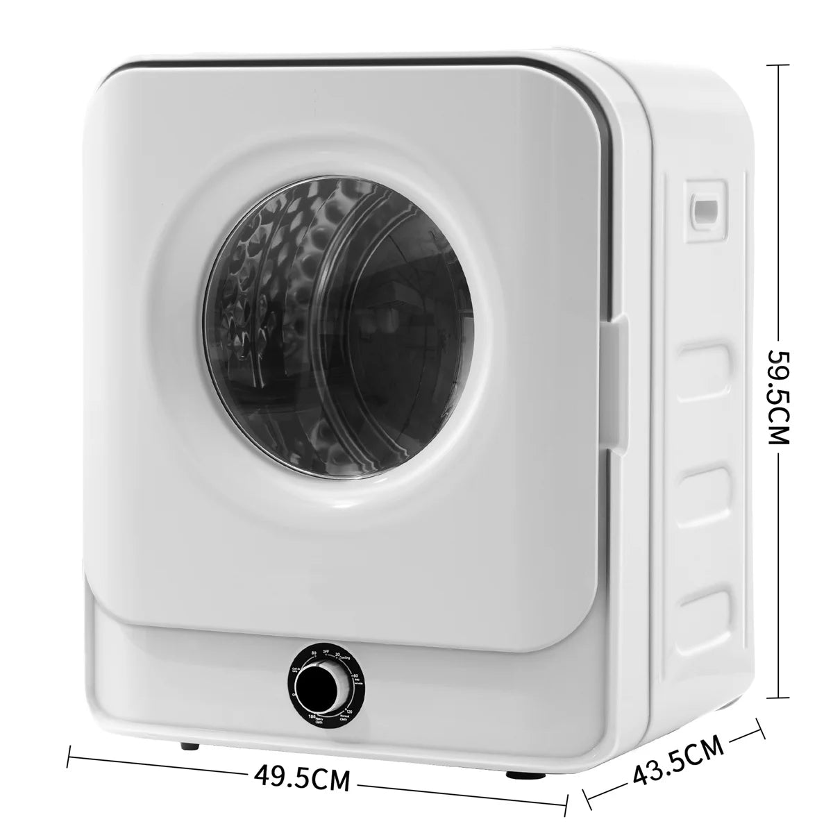 1.95Cu.ft 830W Stainless Steel Clothes Dryer N913768